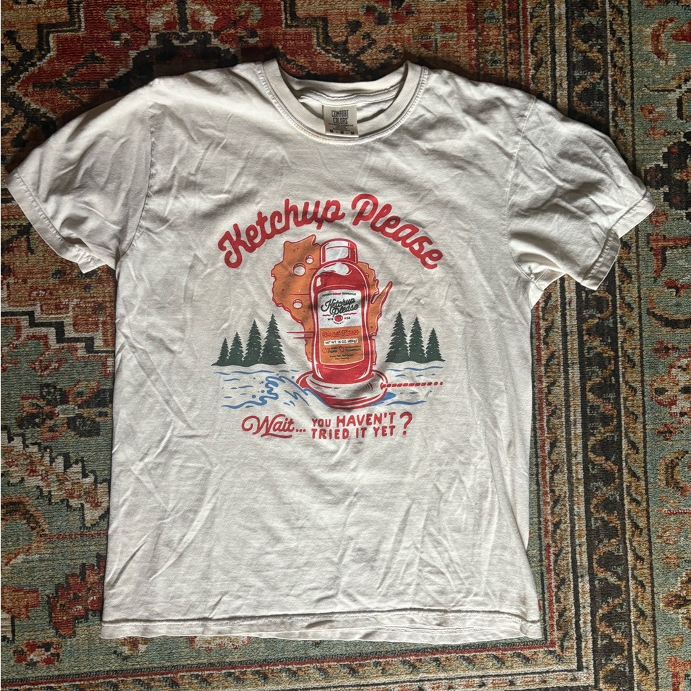 Ketchup please comfort colors graphic tee